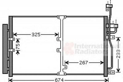 VAN WEZEL 37005425 -  Конденсатор, кондиционер